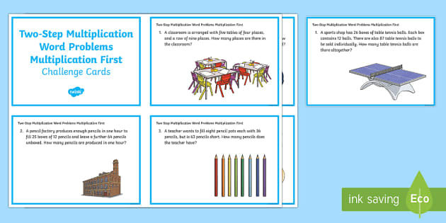 KS2 Two Step Multiplication Word Problems Multiplication First Maths ...