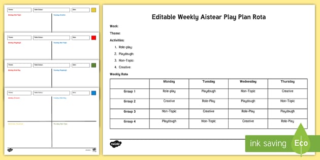 Aistear Short Term Planning Template Twinkl Resources