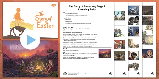 Easter Story Assembly KS2 | The Story of Easter - Twinkl
