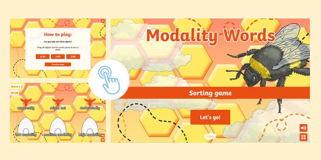 High Modality Words Sorting Game: Online Click and Play!