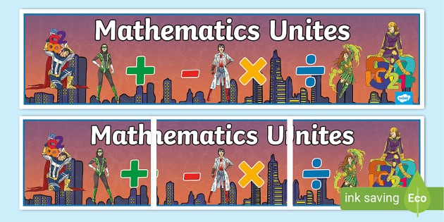 👉 Mathematics Unites Banner - Maths Events (teacher made)