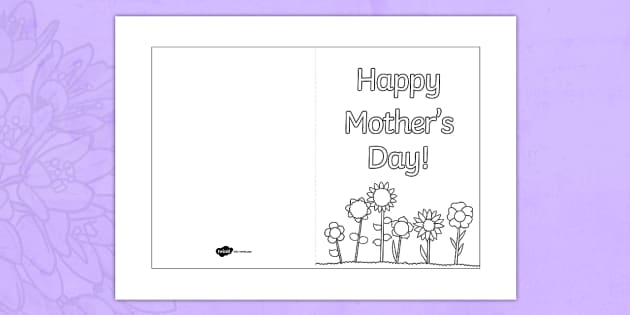 Mother S Day Card Templates
