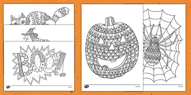 Coloring on sale sheets halloween