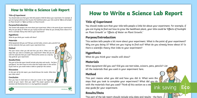  NEW How To Write A Science Lab Report For 3rd 5th Grade