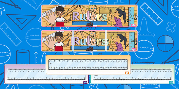 👉 Rulers Cut-Outs and Display Pack - Ruler Cm and Mm Cut-Outs
