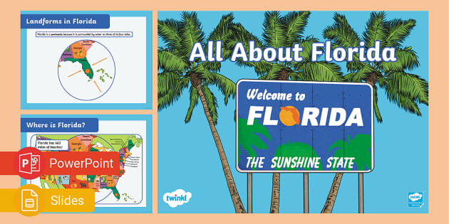 All About Florida PowerPoint & Google Slides (teacher Made)