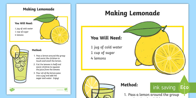 how-to-make-lemonade-worksheet-teacher-made
