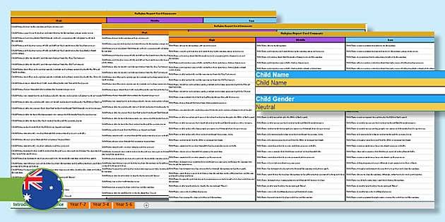 religious education report comments year 3