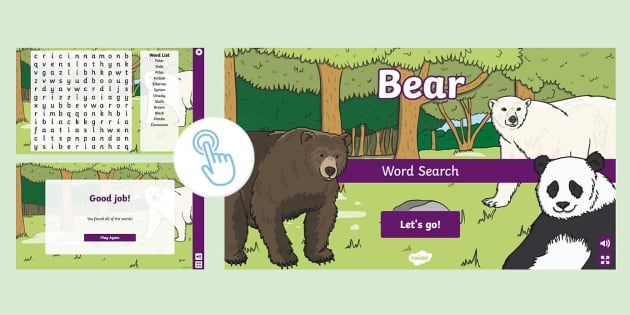 types-of-bear-interactive-word-search-teacher-made