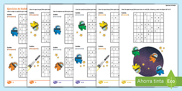 Hojas de actividad: Sudoku el tema impostor - Twinkl