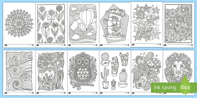 Mindfulness Colouring Sheets Bumper Pack For Children