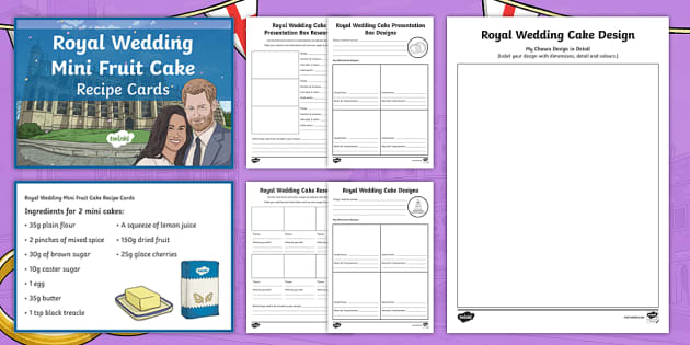 KS2 Royal Wedding Make A Souvenir Wedding Cake Activity Pack