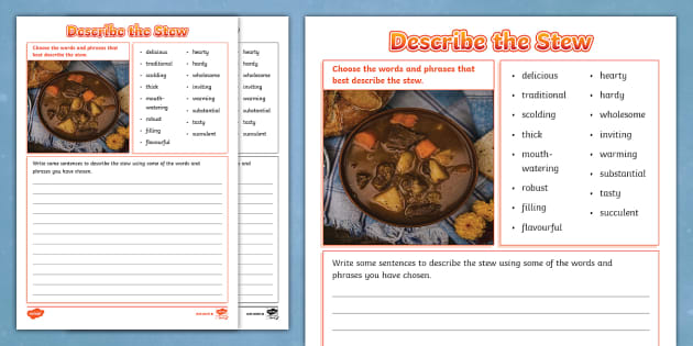 homework stew worksheet