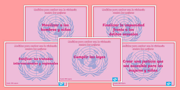 Pósters Medidas Para Acabar Con La Violencia Contra La Mujer 5397