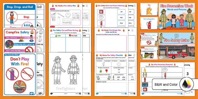 Stop, Drop & Roll Sequence Activity and Poster Freebie  Sequencing  activities, Fire safety preschool, Sequencing activities preschool