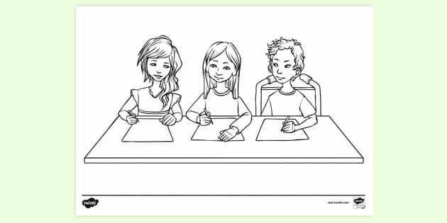 Free! - Peer Evaluation Colouring Sheet 