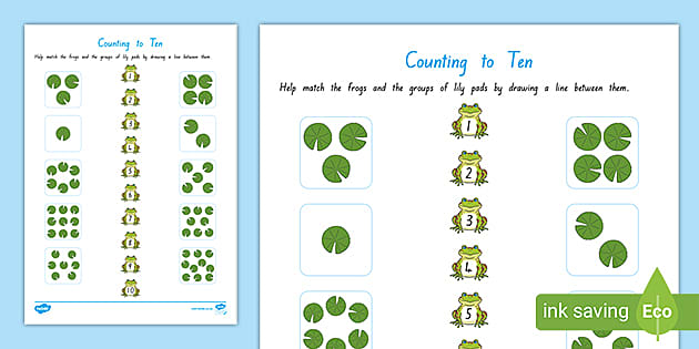 Stage 1 Counting to 10 Matching Activity - Twinkl