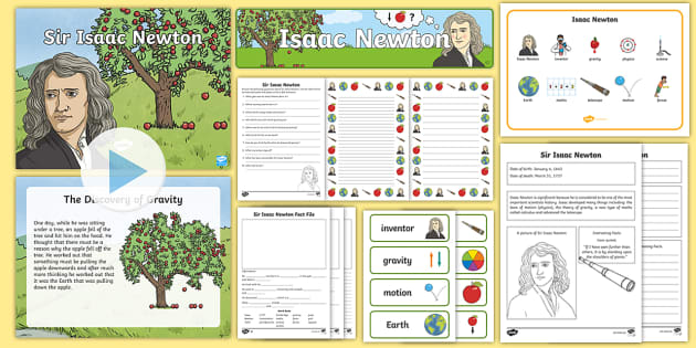 Sir Isaac Newton F-2 Activity Pack (teacher Made) - Twinkl