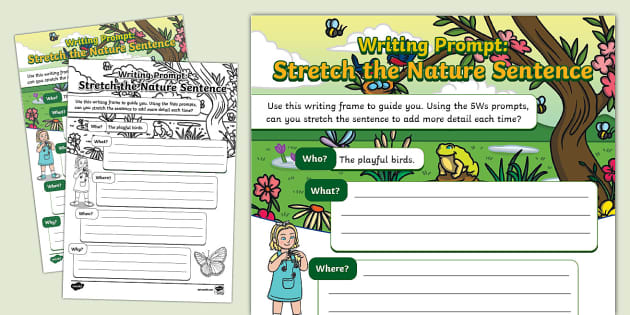 Writing Prompt: Stretch the Nature Sentence (teacher made)