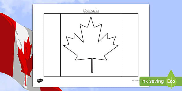 The maple leaf, the emblem of Canada