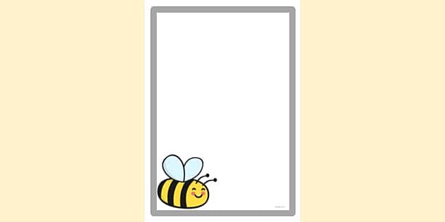 free-simple-blank-bumble-bee-border-page-borders-twinkl