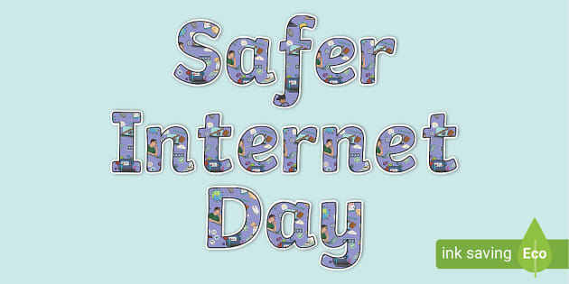 Safer Internet Day Display Lettering | Computing UK - Twinkl