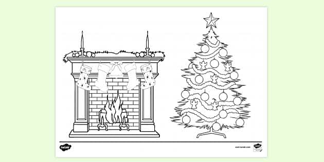 night before christmas coloring pages