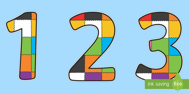Patchwork Display Numbers to Support Teaching on Elmer