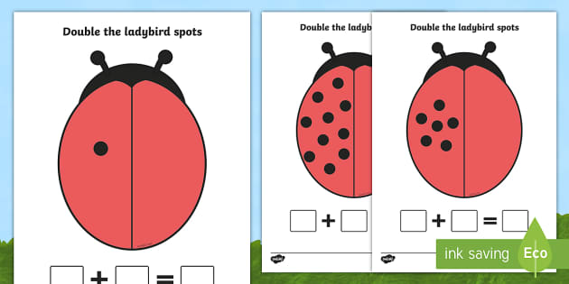 ladybird worksheet blank Double  (Minibeasts) Ladybirds Ladybird Sheets The Spots