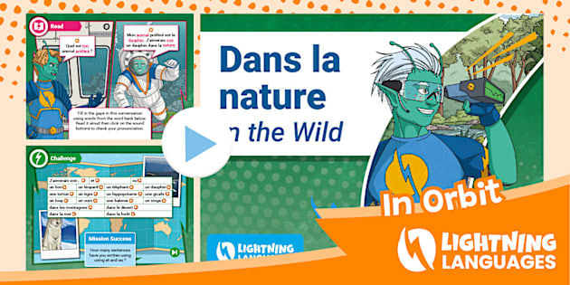 👉 Lightning Languages French Wild Animals PowerPoint 3 Twinkl
