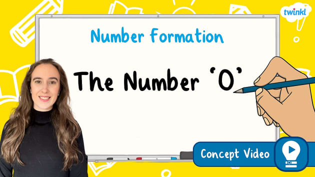The Number '0' (Zero) | Number Formation Handwriting Concept Video