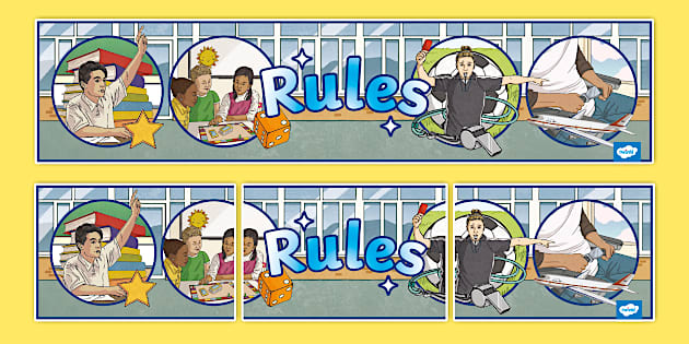 Rules Display Banner (teacher made) - Twinkl