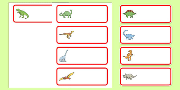 Editable Dinosaur Name Tags - Classroom Resource - Twinkl