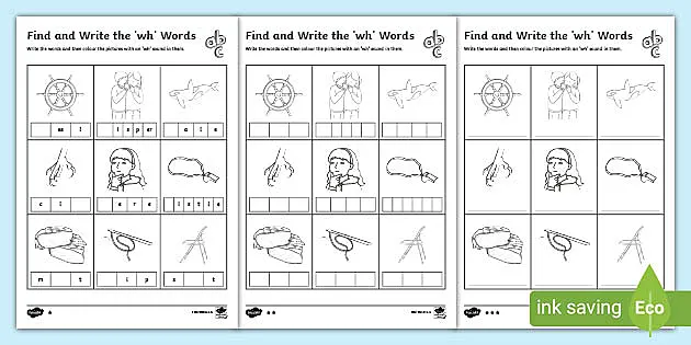 phonics wh worksheet differentiated worksheets