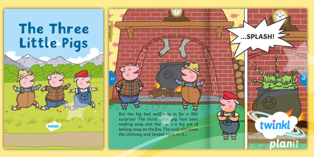 The Three Little Pigs eBook (teacher made) - Twinkl