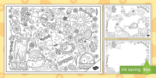 Easter Doodling Activity - Printable Colouring Page for Kids