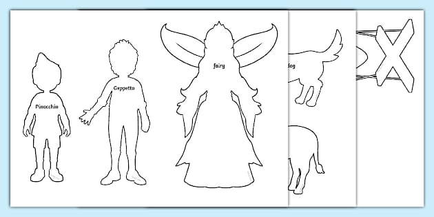 Pinocchio Puppet Pattern Pinocchio Shadow Puppets
