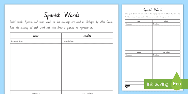 Term 1 Week 4 Year 7 8 Chapter Chat Spanish Translation Worksheet To