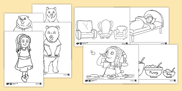 goldilocks-and-the-three-bears-colouring-sheets-twinkl