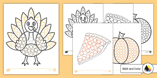 thanksgiving-dot-marker-printables-art-twinkl-usa
