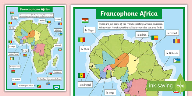 africa map with countries