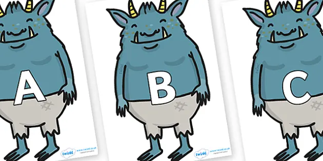 az alphabet on trolls free resource