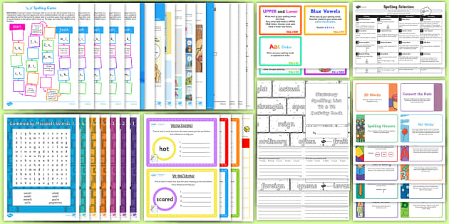 Spelling games for Year 7 – English Spelling Activities