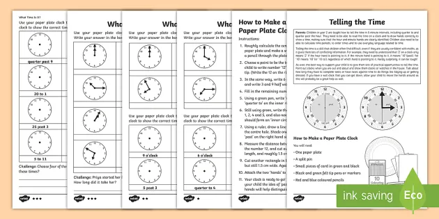 year 2 clock worksheet learning how to tell the time