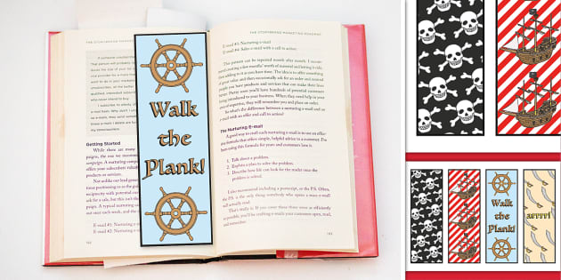 Pirate Bookmarks Printable | Twinkl Party (teacher made)