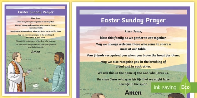 Morning Prayer Easter Sunday Poster | Twinkl Resources