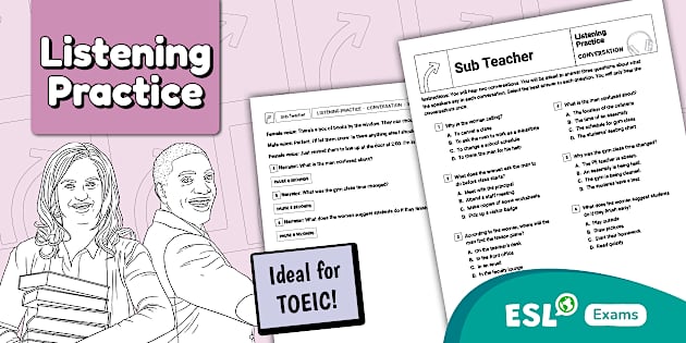 Ib Exam Pack Listening Practice for TOEIC 4-Skills - Conversation (Sub Teacher)