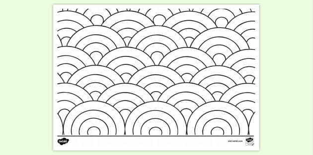 coloring pages of simple patterns
