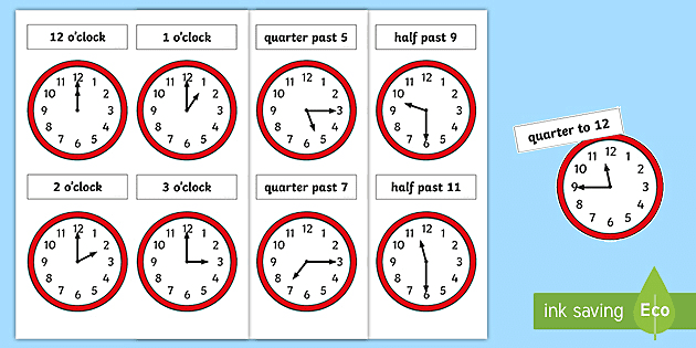 Analog Clocks (Teacher-Made) - Twinkl