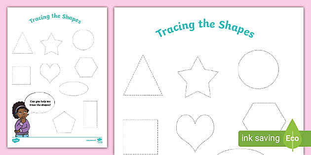 Geometric Tracing Set Educational Learning Teachers Reources 17 piece 